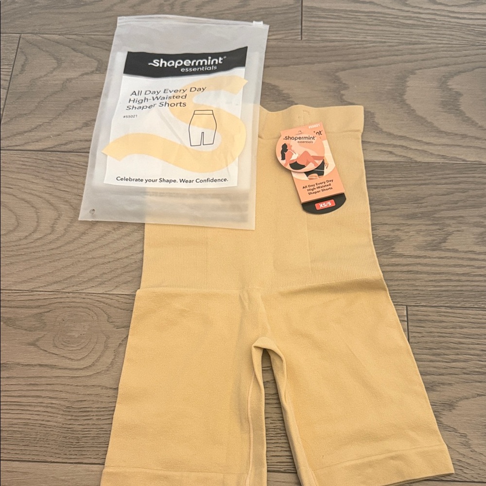 Shapermint High-Waist Shaper Shorts in Yellow